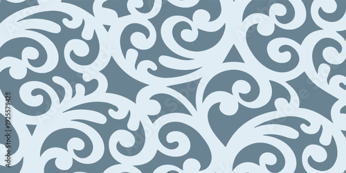 Elegant Swirling Ornate Pattern Design.