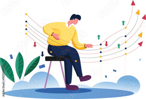 Human Resources Recruitment Concept with Resume Review – Corporate Hiring Flat Vector Illustration