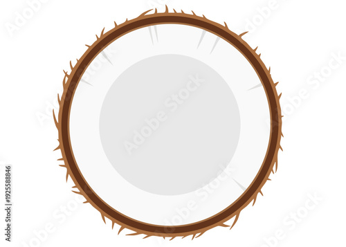 A crown of thorns on a white background.