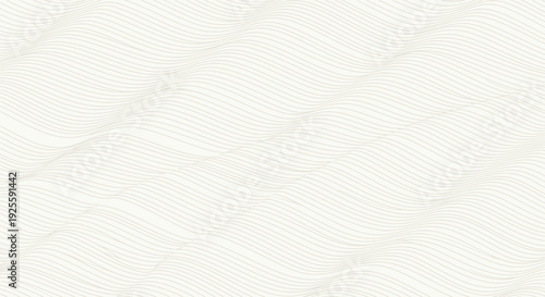 Abstract image of thin, wavy lines forming a subtle wave pattern on a light background. The design is calming and minimalistic, evoking serenity.