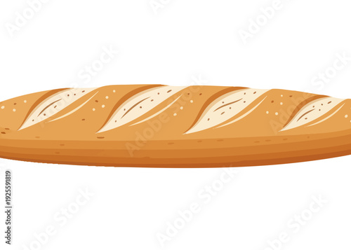 A freshly baked loaf of bread with a golden crust.