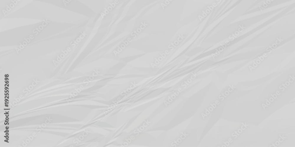 Fototapeta premium abstract white and gray parchment wrapping crumpled paper texture. creased page wrinkle retro rough distressed damage paper texture background.