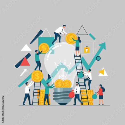 Teamwork and Investment for Innovative Ideas, Business Growth, and Financial Success