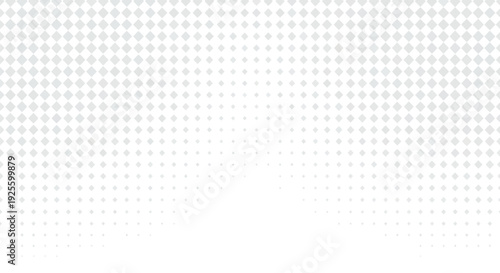 Abstract white background with a gradient of small to large gray squares, creating a subtle wave pattern. The tone is calm and minimalist.