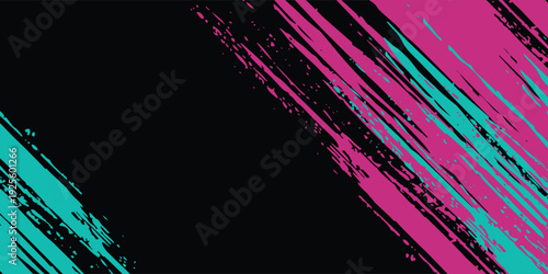 abstract sporty lines pink blue greenish grunge color combination brush storm thunder modern pattern
