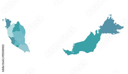 Set maps of Malaysia state