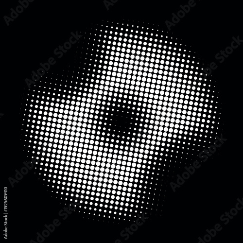 Black Vector halftone pattern easy edit for you design. Vector dots pattern on a white. Retro dots. Retro styled background of halftone dots.