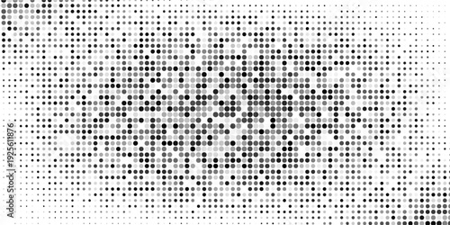 Halftone dotted abstract background. Grain gradient texture background with dots. Noise Stipple pointillism pattern. Sand, grain, grunge stipple effect. Abstract texture, vector illustration. modern