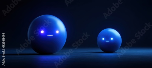 Wallpaper Mural Luminous chatbot orb with glowing conversation energy Torontodigital.ca