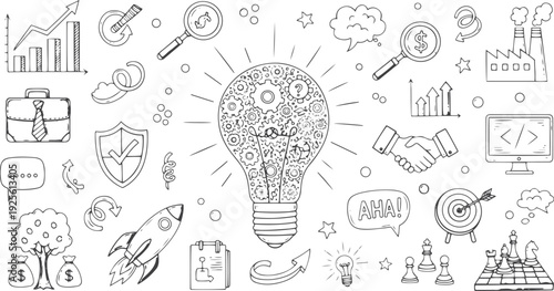 Set of artist supplies. Art and craft accessories such as brushes, knife, color, easel, palette. Vector illustration isolated on white background. Doodle hand drawn painting objects collection vector