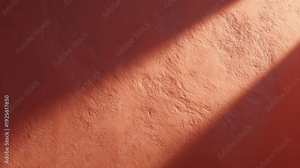 Fototapeta premium Close-up of a textured surface. the surface appears to be made of a reddish-orange material, possibly clay or plaster.