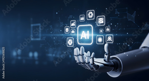  Artificial Intelligence AI SEO Optimization and Digital Marketing concept