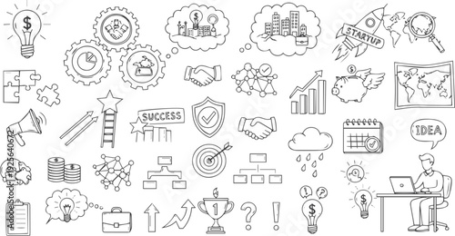 Set of artist supplies. Art and craft accessories such as brushes, knife, color, easel, palette. Vector illustration isolated on white background. Doodle hand drawn painting objects collection vector