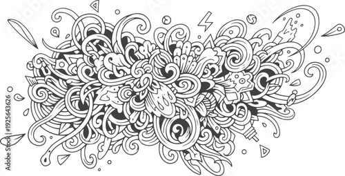 Set of artist supplies. Art and craft accessories such as brushes, knife, color, easel, palette. Vector illustration isolated on white background. Doodle hand drawn painting objects collection vector