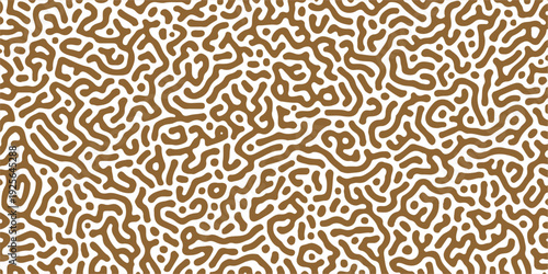 abstract gold and white turing pattern background, intricate organic reaction diffusion texture, natural maze design