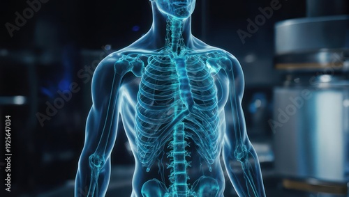 Human Body X-Ray Scan - A Detailed Anatomical Visualization.