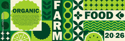 Leaf food pattern and organic summer mosaic with fruit geometric.