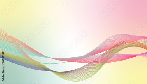 Abstract colorful lines create a dynamic and flowing background design