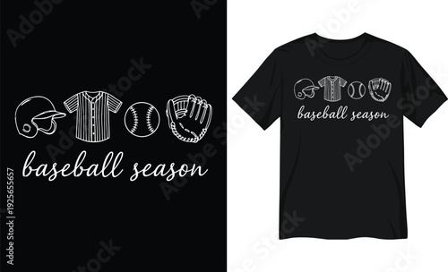 Stylized Baseball Player Hitting a Home Run Graphic Illustration