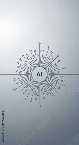 Artificial Intelligence Circuit Symbol Abstract Technology Concept