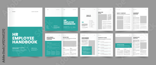Professional HR Employee Handbook Layout Template