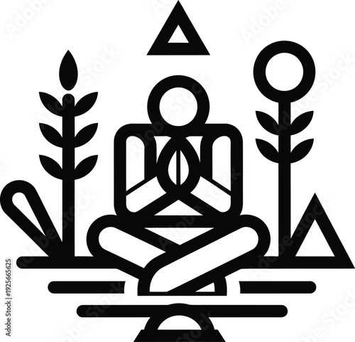 yoga meditation symbol