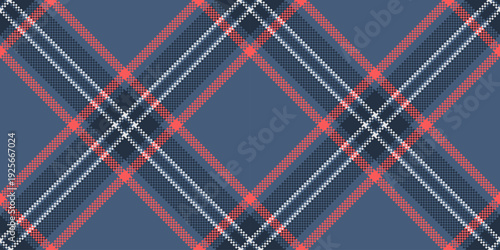 Pano plaid check seamless, skirt background texture pattern. Packing vector textile tartan fabric in blue and dark colors.