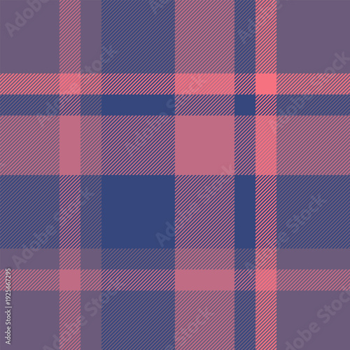 Household fabric texture check, path tartan seamless textile. Merry christmas plaid vector pattern background in pastel and red colors.