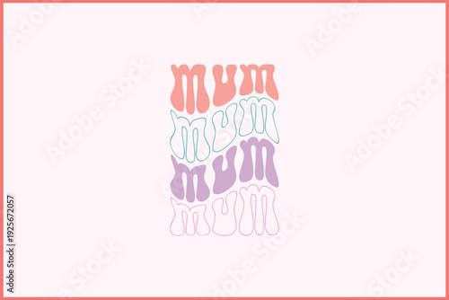 About Mom Retro T-Shirt Design