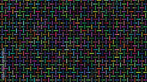 Neon Interlocking Grid Seamless Pattern Vector – Parquet Weave Texture Background