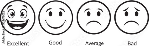 Emoticon face ratings for feedback and evaluation