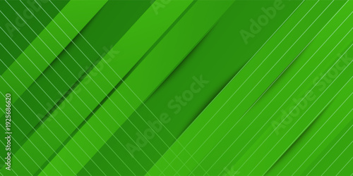 Abstract green sporty background template vector with shiny lines and lights. Green background with strong pattern design.Eps10 vector