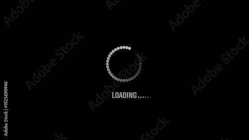 Loading Animation Motion Graphics with Seamless Loop