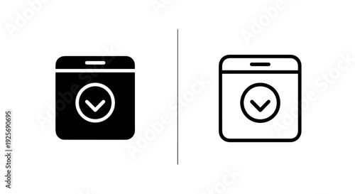 Calendar icons with checkmark, solid black and outlined, signifying appointments, tasks, and scheduling.