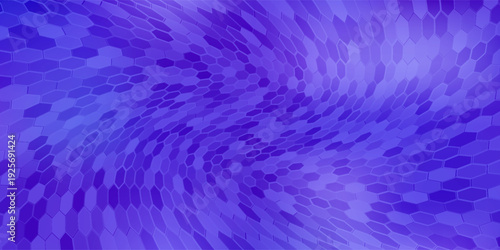 Blue Hexagon Pattern. Abstract Medical Chemical Tech Background. Hexagonal Pattern for Hi-Tech Science Design. Cyber Hexagon 3D Grid Sci-Fi Game Backdrop. Vector Illustration.