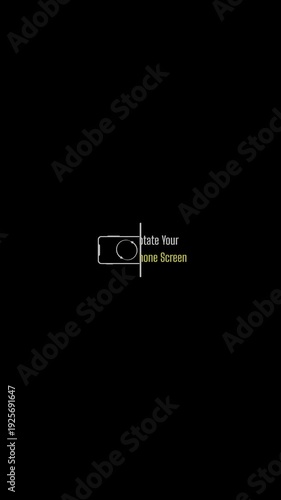 Screen Rotation Animation from Portrait to Landscape