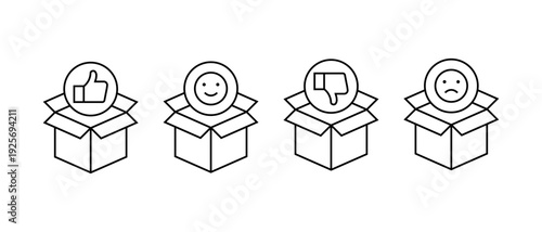 Thumbs Up Thumbs Down Vector Icon Set. Rating Feedback Symbols