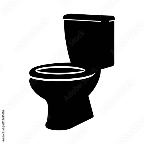 Toilet bowl vector image for bathroom design and plumbing needs clean sanitary appliance symbol