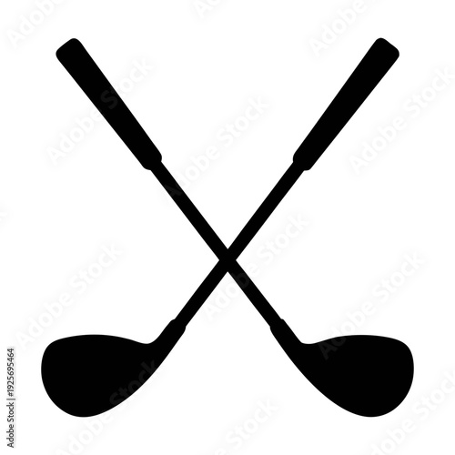 Golf clubs vector image for golf equipment golf course designs and sports themed graphic projects