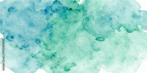 Vintage watercolor texture of blue ice on a nature background with a grunge winter surface and soft cloud patterns