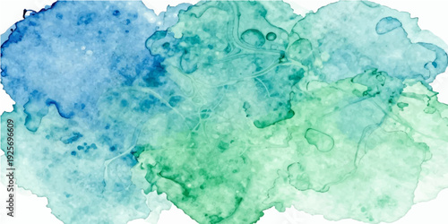 Abstract blue watercolor background with a grunge paper texture and vintage marble paint design evokes a wintry stone surface