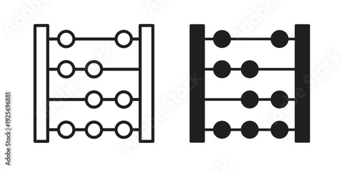 Abacus icon. modern vector symbols set