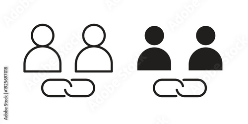 Affiliate link icon. modern vector symbols set