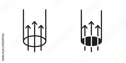 Air suction icon. modern vector symbols set