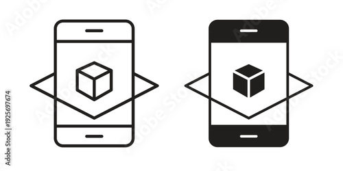 Ar apps icon. modern vector symbols set