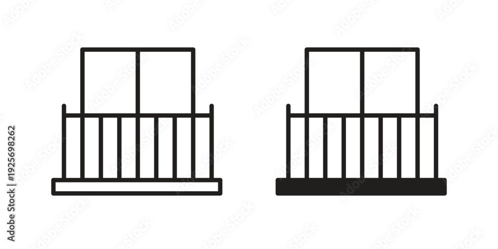 Fototapeta premium Balcony icon. modern vector symbols set