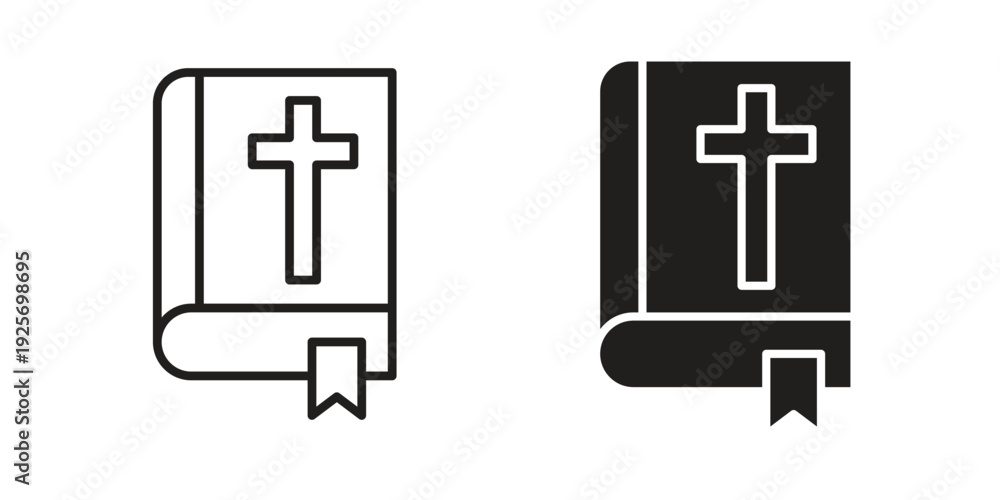 Fototapeta premium Bible icon vector, Symbol, logo illustrations