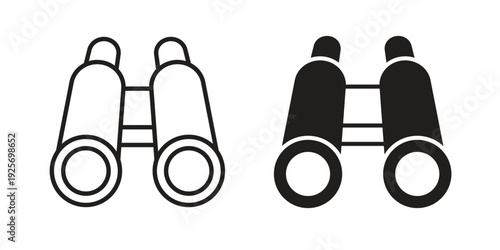 Binoculars icon vector, Symbol, logo illustrations
