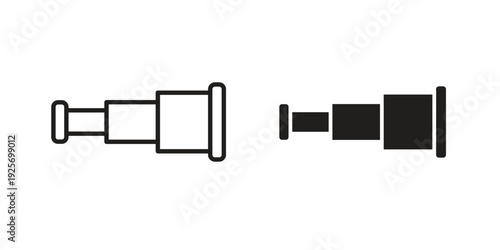 Boat Telescope icon. modern vector symbols set