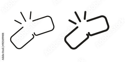 Broken link icon. modern vector symbols set